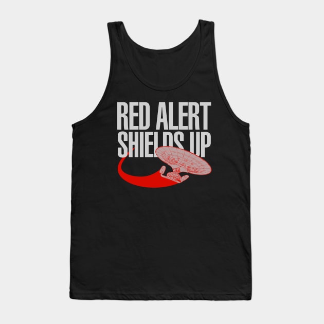 TNG Red Alert Tank Top by PopCultureShirts